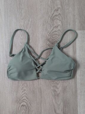 Strappy Green Bikini Top